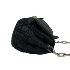 Dior with Key Cannage New Rock Lambskin Leather Shoulder Bag Black — view 6