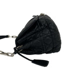 Dior with Key Cannage New Rock Lambskin Leather Shoulder Bag Black — view 5