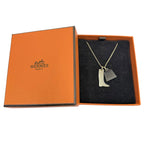 Hermes Amulette Marrokinier Necklace Buffalo Horn Gold Brown — view 2
