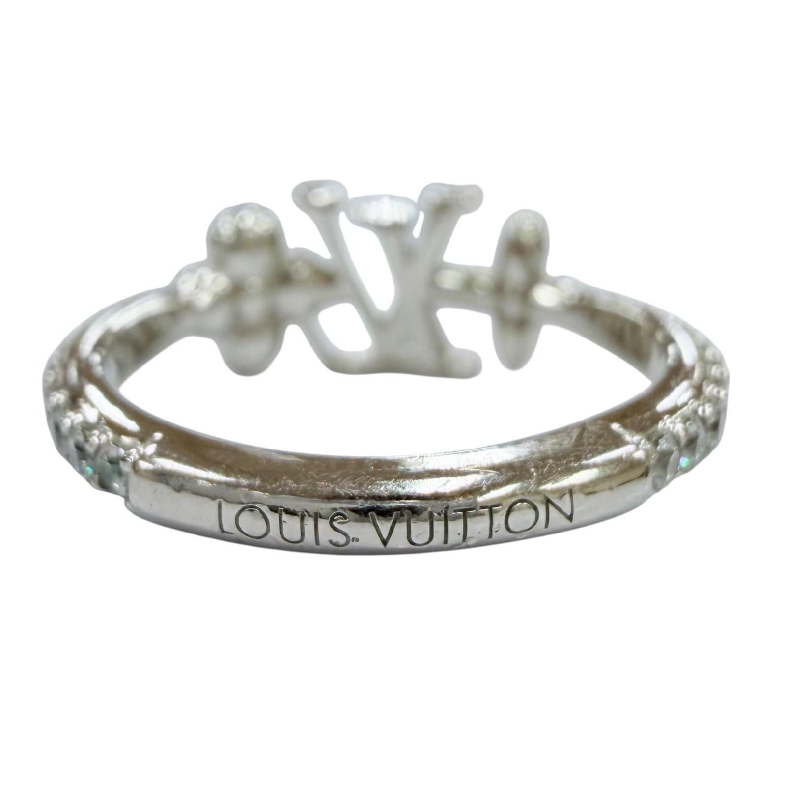 Louis Vuitton Ring LV Iconic Rhinestone Silver S JP — view 4