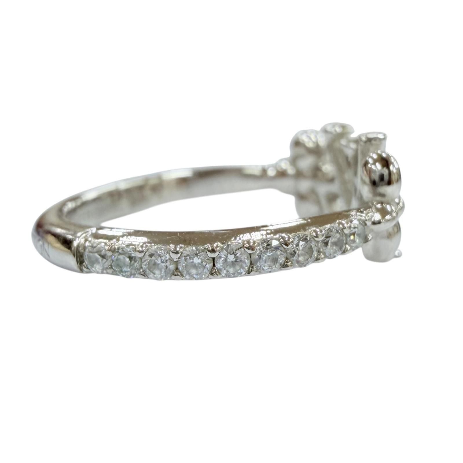 Louis Vuitton Ring LV Iconic Rhinestone Silver S JP — view 5