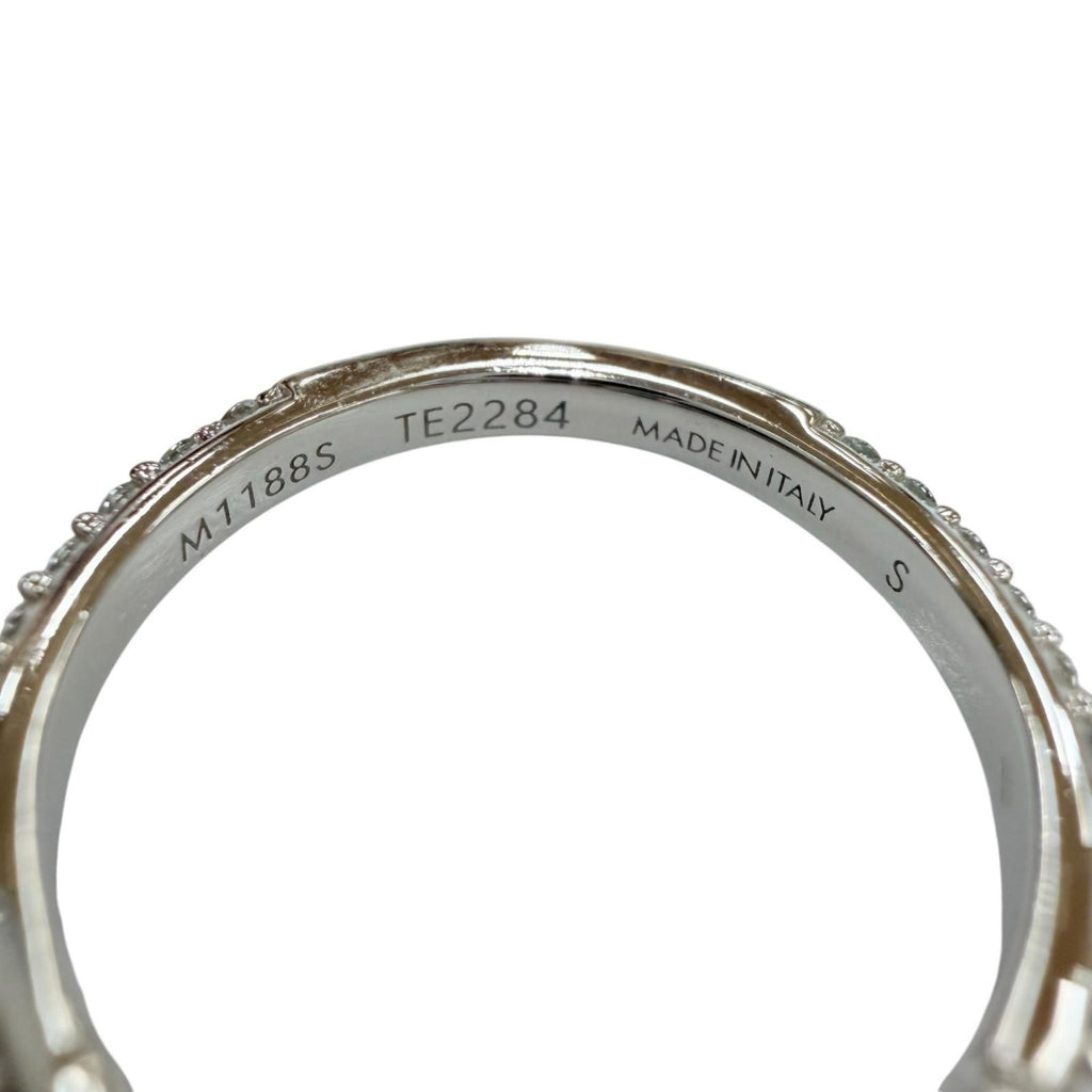 Louis Vuitton Ring LV Iconic Rhinestone Silver S JP — view 6