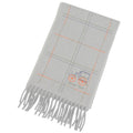 Hermes Clan Brode Roulis Nnu Cashmere 100% Logo Embroidery Scarf with Fringe