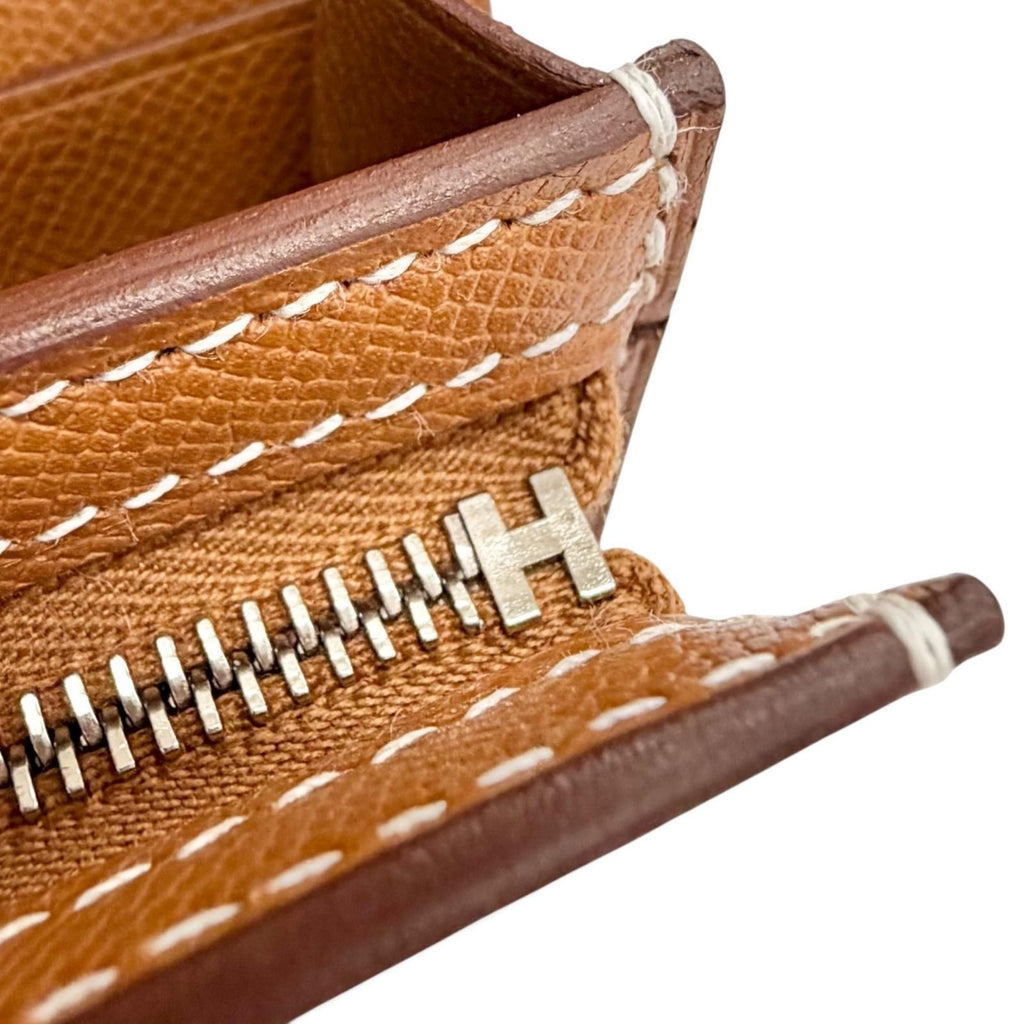 Hermes Kelly Pocket Long Veau Madame Gold Silver Wallet — view 8