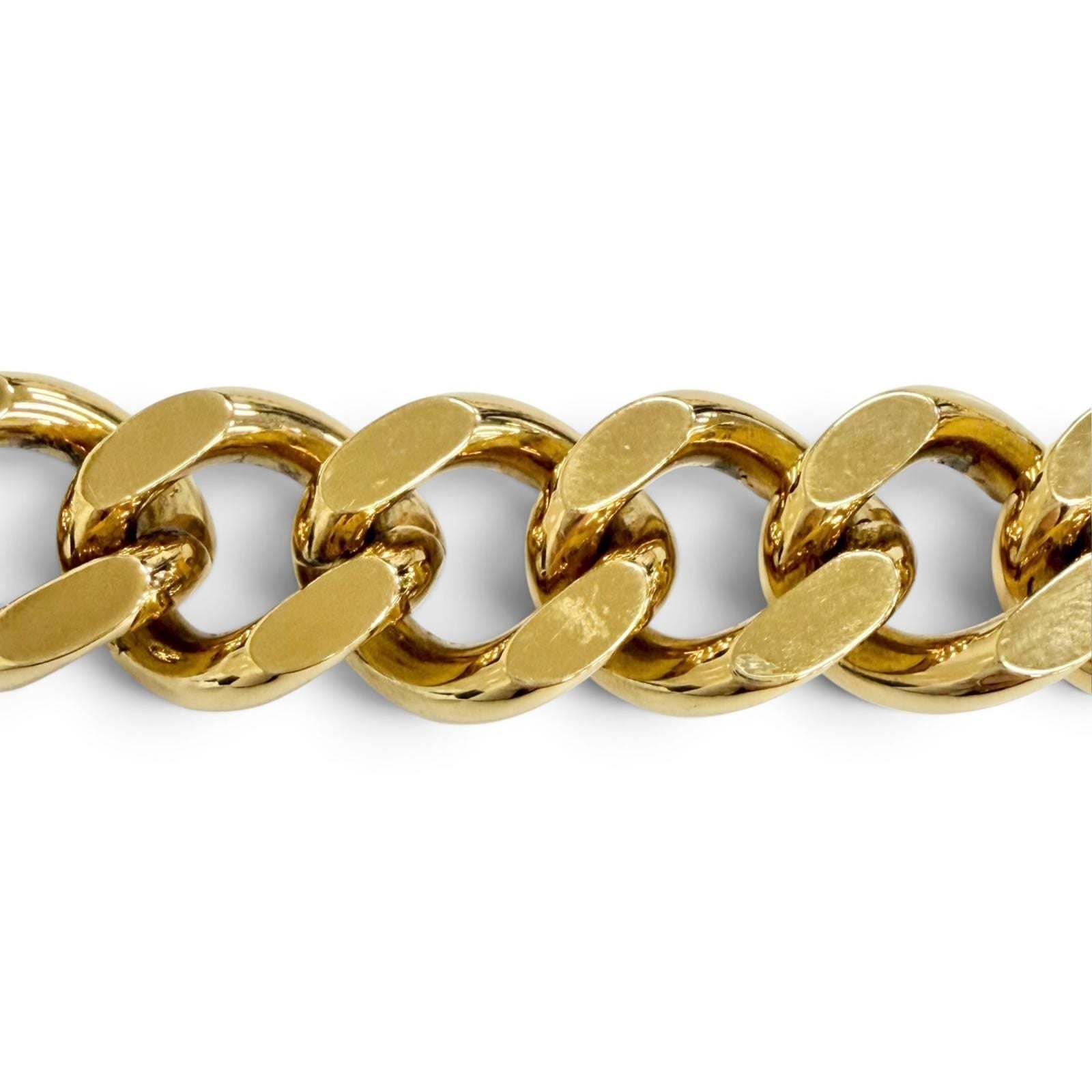 Chanel Vintage CC Logo Coin Motif Plate Chain Belt Gold — view 7