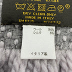 Louis Vuitton Logomania Scarf Wool Silk Gray Perlee — view 7