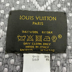 Louis Vuitton Logomania Scarf Wool Silk Gray Perlee — view 6