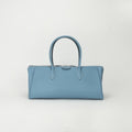 Hermes Paris Bombay 40 Tote Epsom Blue Jean Bleu Silver Travel Bag