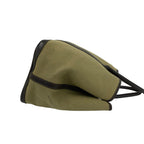 Hermes Garden Party PM Toile Officier Buffalo Tote Bag Khaki Nicotine — view 6