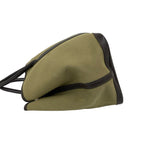 Hermes Garden Party PM Toile Officier Buffalo Tote Bag Khaki Nicotine — view 5