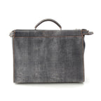 Fendi Peekaboo Leather 2-Way Shoulder Business Bag Indigo
