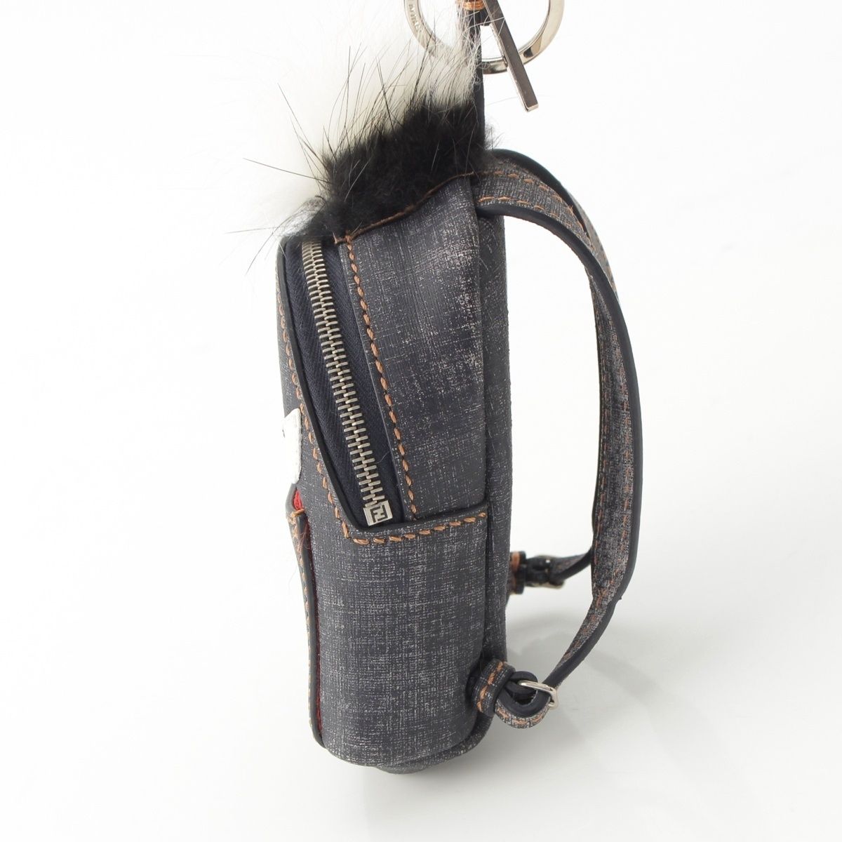 Fendi Bugsmon Star Pouch Charm Indigo — view 4