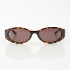 Gucci GG Interlocking G Oval Frame Asian Fit Sunglasses Eyewear Brown — view 2