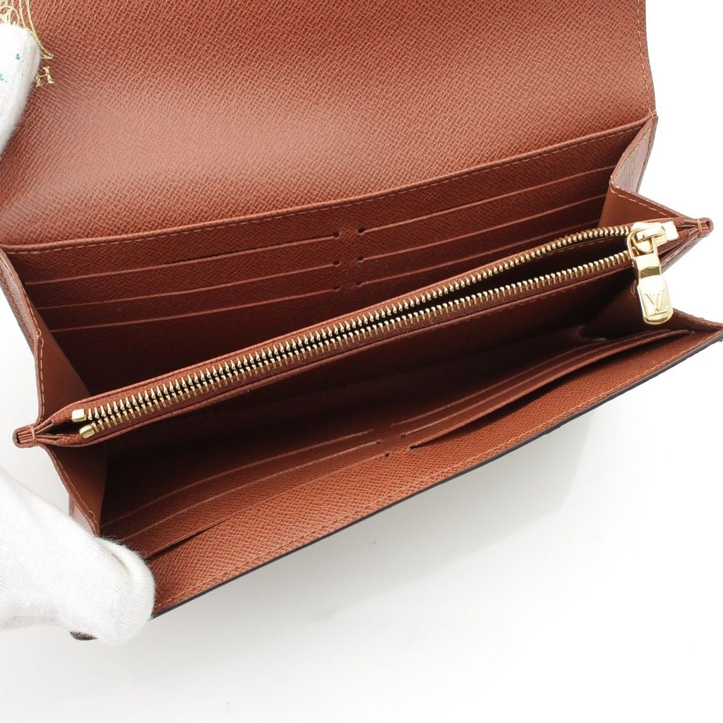 Louis Vuitton Portefeuille Sarah Monogram Wallet Brown — view 4