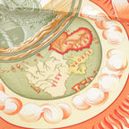 Hermes Carre 90 Au Dela Des Cinq Mers the Seas Silk Scarf Yellow — view 6