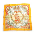 Hermes Carre 90 Au Dela Des Cinq Mers the Seas Silk Scarf Yellow