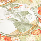 Hermes Carre 90 Au Dela Des Cinq Mers the Seas Silk Scarf Yellow — view 7