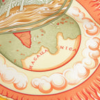 Hermes Carre 90 Au Dela Des Cinq Mers the Seas Silk Scarf Yellow — view 4