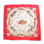 Hermes Carre 90 Cavaliers Peuls Pool Tribe Horseman Silk Scarf
