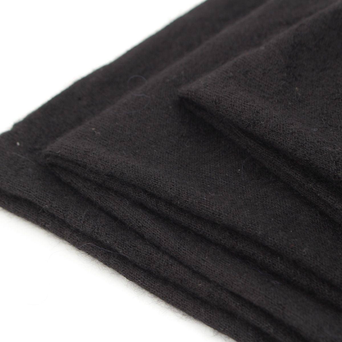 Chanel Cashmere CC Logo Large Scarf Shawl Black — view 7