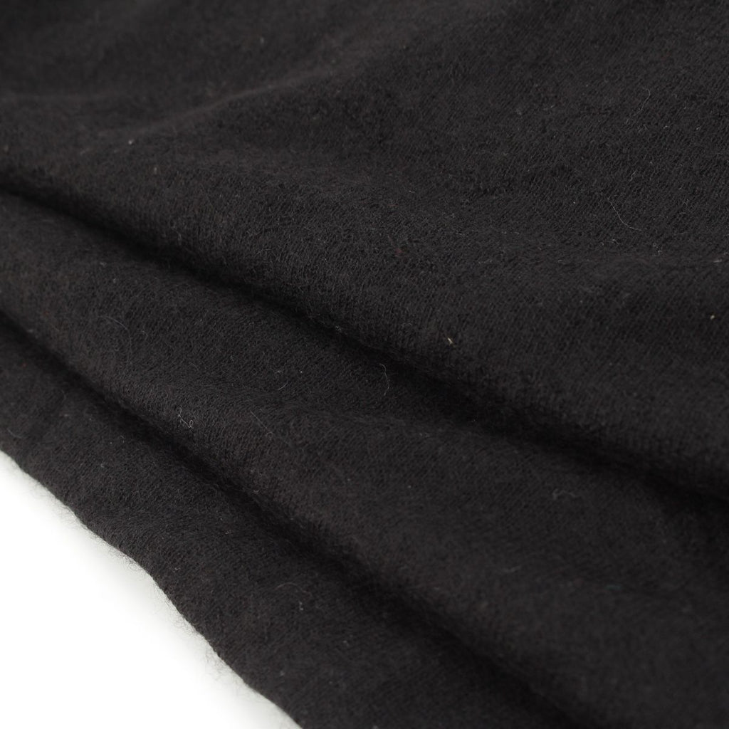 Chanel Cashmere CC Logo Large Scarf Shawl Black — view 6