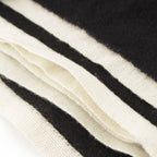 Chanel Cashmere CC Logo Large Scarf Shawl Black — view 8