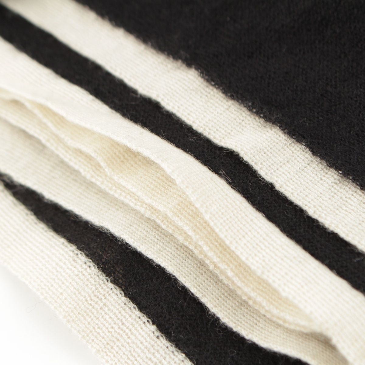 Chanel Cashmere CC Logo Large Scarf Shawl Black — view 8