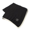 Chanel Cashmere CC Logo Large Scarf Shawl Black