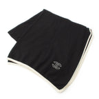 Chanel Cashmere CC Logo Large Scarf Shawl Black