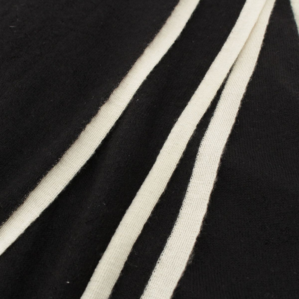 Chanel Cashmere CC Logo Large Scarf Shawl Black — view 5