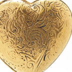 Saint Laurent Heart Earrings Vintage Gold — view 4