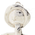 Saint Laurent Circle Hoop Earrings Vintage Silver — view 3