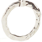 Saint Laurent Circle Hoop Earrings Vintage Silver — view 6