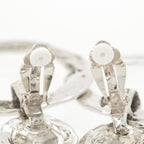 Saint Laurent Circle Hoop Earrings Vintage Silver — view 7