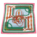 Hermes Carre Geant Cashmere Silk Coaching de Ja Vu Deja Vu Scarf Multicolor