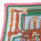Hermes Carre Geant Cashmere Silk Coaching de Ja Vu Deja Vu Scarf Multicolor — view 2