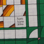 Hermes Carre Geant Cashmere Silk Coaching de Ja Vu Deja Vu Scarf Multicolor — view 8