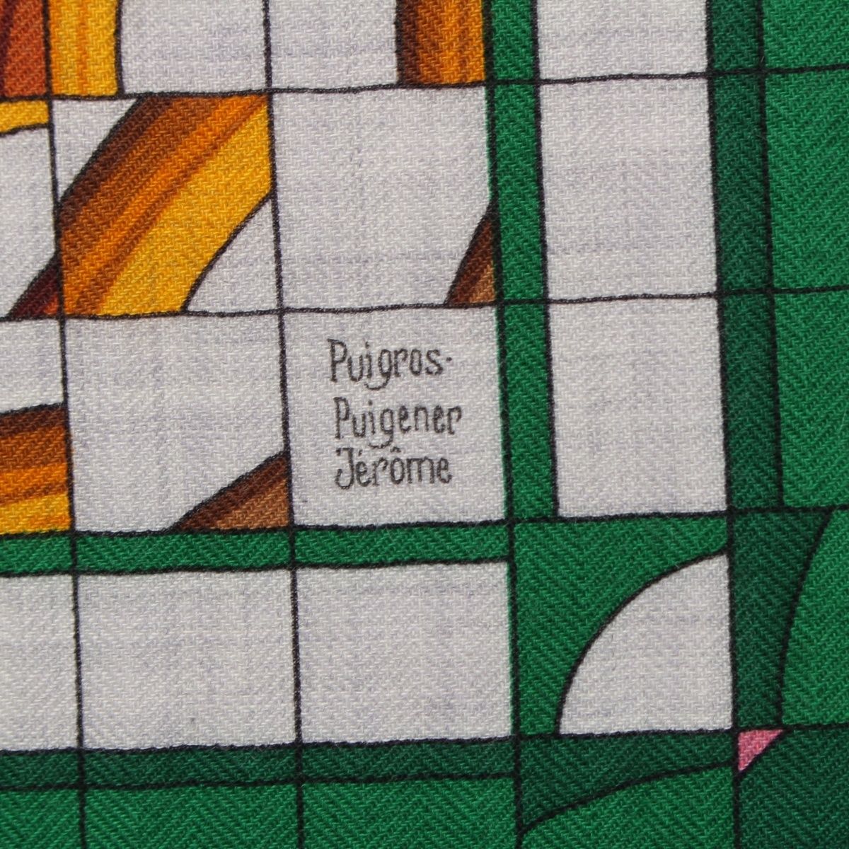 Hermes Carre Geant Cashmere Silk Coaching de Ja Vu Deja Vu Scarf Multicolor — view 8