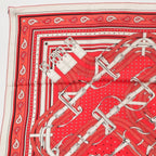 Hermes Carre Geant Cashmere Silk Mors a Jouets Bandana Horse Bit Scarf — view 2