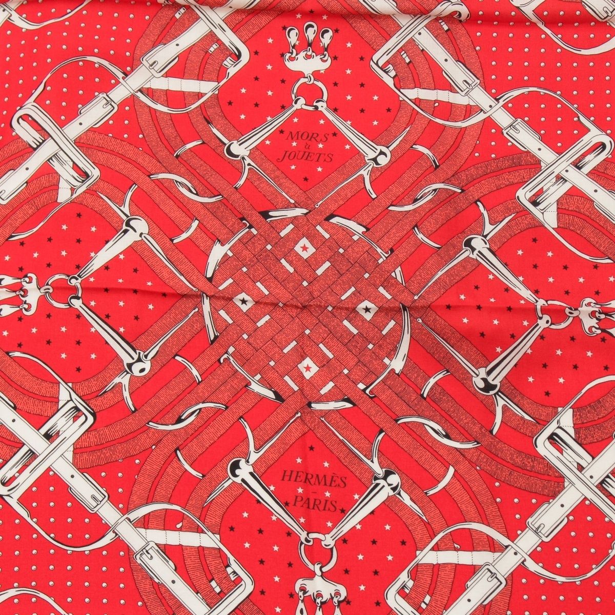 Hermes Carre Geant Cashmere Silk Mors a Jouets Bandana Horse Bit Scarf — view 6