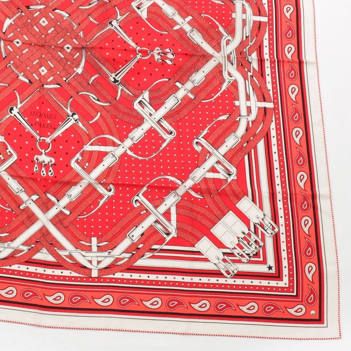 Hermes Carre Geant Cashmere Silk Mors a Jouets Bandana Horse Bit Scarf — view 5