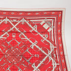 Hermes Carre Geant Cashmere Silk Mors a Jouets Bandana Horse Bit Scarf — view 3