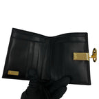 Gucci Vintage Sherry Line Micro GG Leather Bifold Wallet Mini Black — view 7