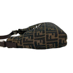Fendi Vintage Zucca FF Pattern Canvas Leather Shoulder Bag Brown — view 5