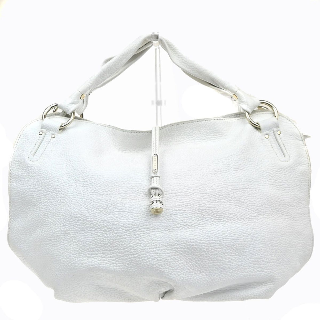 Celine Bittersweet Handbag White Leather