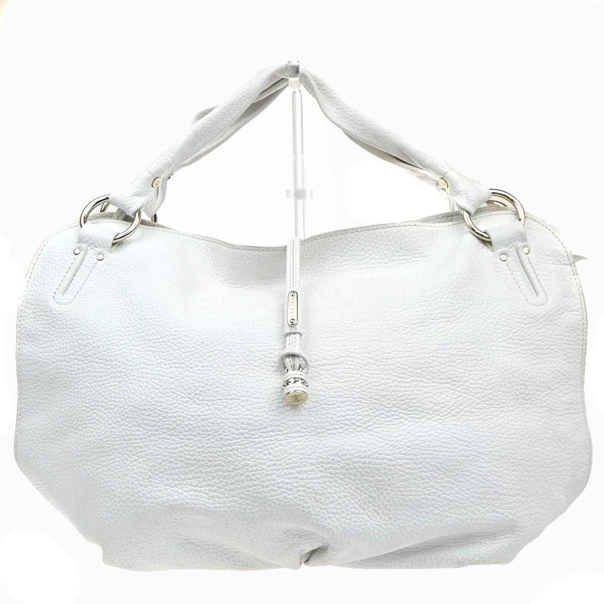 Celine Bittersweet Handbag White Leather