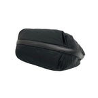 Prada Triangle Logo Tessuto Nylon Saffiano Leather Shoulder Bag Black — view 8