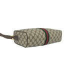 Gucci Vintage Sherry Line GG Logo Pattern Leather Shoulder Bag Pochette Brown — view 7
