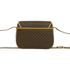 Celine Vintage Macadam Blason Pattern Triomphe Leather Shoulder Bag Pochette — view 3