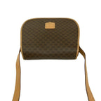 Celine Vintage Macadam Blason Pattern Triomphe Leather Shoulder Bag Pochette — view 4